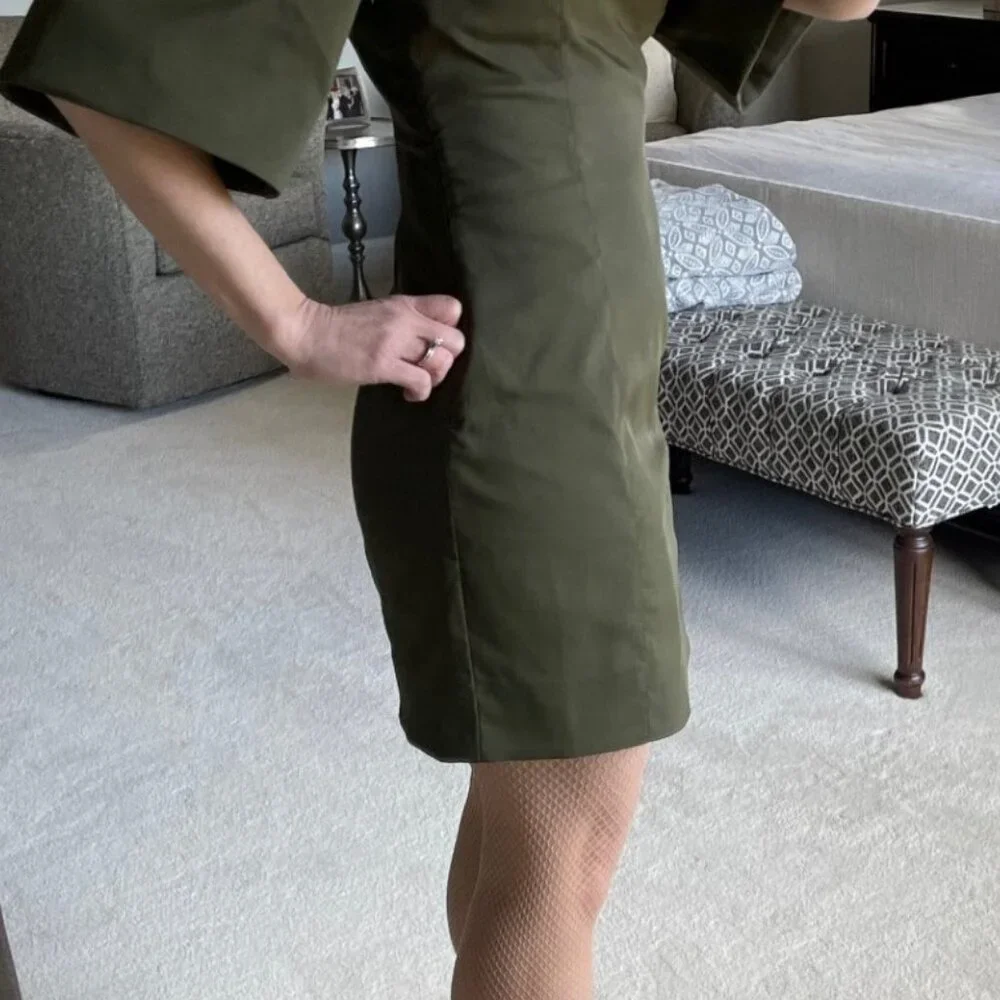 Tuckernuck Olive Twill Ariella Dress XS - Picture 7 of 12